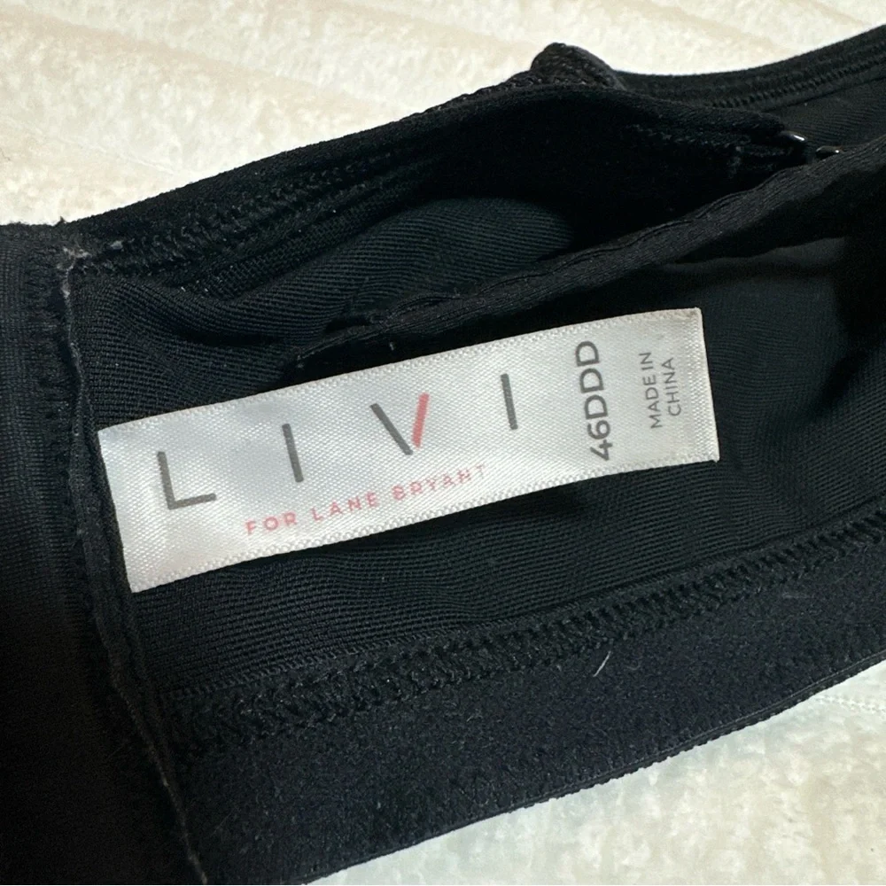 Lane Bryant Livi Active Dark Gray Sports Bra 46DDD